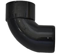 Solvent Black 50mm (56mm) Waste Pipe Conversion Bend - Pack of 2