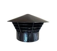 Solvent Soil Pipe Cap Mushroom Vent Cowl - Black