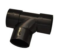 Solvent Weld 50mm Waste Pipe 90 Degree Tee - Black