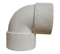 Solvent Weld 90deg ABS Knuckle Bend 40mm White, Suitable for Domestic Applications with BioCote Anti-Microbial Technology