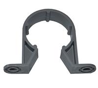Solvent Weld Grey 32mm (36mm) Waste Pipe Clip - Grey - Pack of 10