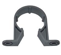 Solvent Weld Grey 32mm (36mm) Waste Pipe Clip - Grey - Pack of 5