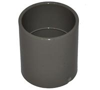 Solvent Weld Grey 50mm (56mm) Waste Pipe Coupling - Pack of 2