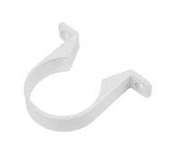 Solvent Weld Pipe Clip White 50MM, Solvent Welded, with ABS Fittings. Suitable for Domestic and Commercial use, 1 in Pack