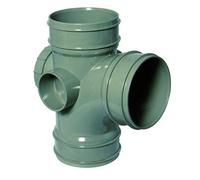FloPlast Solvent Weld Soil 92.5d Acc Branch Grey - SS503 - Grey