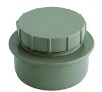 FloPlast Solvent Weld Soil Screw Access Cap Grey - SS292 - Durable Plumbing - Grey