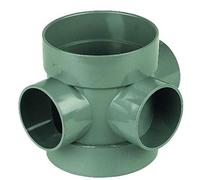 Solvent Weld Soil Short boss Pipe Grey SS583 - Pack of 2