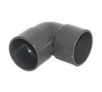 Solvent Weld Waste Bend 90° Anthracite Grey 40MM, Suitable for Domestic & Commercial Waste Systems, UV-Stable Finish, 5 in Pack
