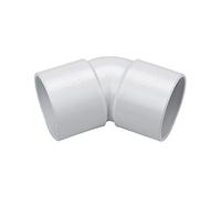 Solvent Weld White 32mm (36mm) Waste Pipe 45 Degree Bend - Pack of 5