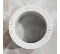 Solvent Weld White 32mm to 40mm Waste Pipe Reducer- Soil & Waste Pipe Fittings (White, (Pack of 5))