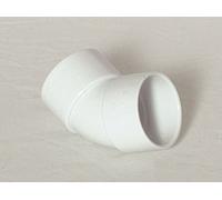 Solvent Weld White 50mm (56mm) Waste Pipe 45 Degree Bend - Pack of 2