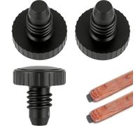 Solvind Set of 3 Snooker Cue Butt Protectors, Cue Bottom Cover Pool Rubber Bumper Lightweight Shock Absorbing Caps Compatible with John Parris Per-adon Britan-nia Master Woods Pow-erglide Accessories