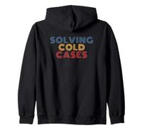 Solving Cold Cases Detective Mystery Fan Zip Hoodie