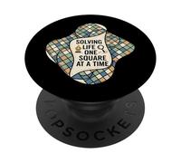 Solving Life One Square At A Time Puzzle Logic PopSockets Adhesive PopGrip