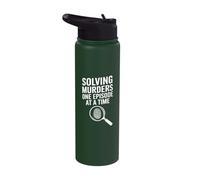 Solving Murders One Episode At A Time Stainless Steel Insulated Water Bottle