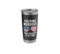 Solving Murders One Episode at A Time True Crime Stainless Steel Insulated Tumbler