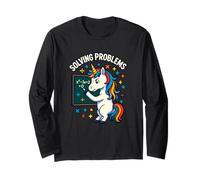 Solving Problems Math Unicorn Graphic Long Sleeve T-Shirt