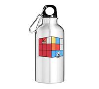 Solving The Cube Funny Cheating Tourist Water Bottle Silver 400ml