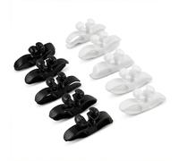 Solvio 10pcs Cable Management, Cord Organiser, Cord Management, Cord Organiser Clips, Self Adhesive Cable Cord, Suitable For Pressure Cookers, Blenders, Coffee Makers, And Air Fryers, Black And White