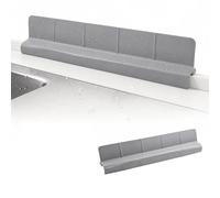 Solvio Upgraded 58cm Silicone Kitchen Sink Splash Guard with 7 Strong Suction Cups, Hem Flow Guiding Self-Draining Water Barrier for Kitchen Tap, Bathroom and Island (Grey)