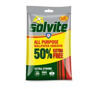 Solvite All Purpose Wallpaper Paste 3 Rolls + 50%
