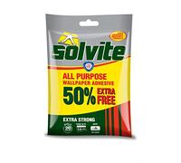 Solvite Extra Strong All Purpose Wallpaper Adhesive 5 Roll + 50% Extra Free (368848) by Solvite