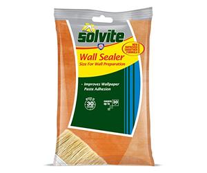 Solvite Wall Sealer, Wallpaper Prep, Improves Wallpaper Paste Adhesion, for Absorbent & Plastered Walls, Mixes in 30 seconds, Covers up to 30m2, 61g