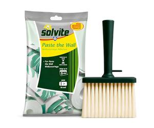 Solvite Wallpaper Paste Bundled with Wallpaper Paste Brush for Paste the Wall Wallpaper, Wallpaper Adhesive for Lining Paper, Vinyl, Textured and Embossed Wall Coverings, Wallpaper Kit