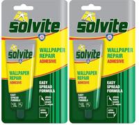 Solvite Wallpaper Repair Adhesive, Extra-Strong Paste, 1 x 56 g (Pack of 2)