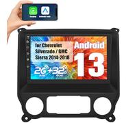 Solvitek 10.1 inch Car Radio for Chevy Silverado GMC Sierra 2014-2018, Android 13 Stereo with Wireless CarPlay Android Auto BT GPS SWC 2+32GB