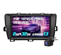 Solvitek 9 inch Car Radio Wireless CarPlay Android Auto for Toyota Prius 2010-2015, Android 13 Stereo with FM BT GPS SWC Backup Camera (2+32GB)