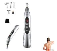 Solvora V1 Electric Acupuncture Pen, Acupunctures Pens USB Rechargeable, Electronic Acupuncture Pen with 3 Massage Heads 9 Levels, Meridian Energy Acupunctures Pens for Pain Relief (Rechargeable)