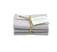 Solwang Cleaning Cloths Light Grey Knitted Grey Cotton Wipes Stainless Steel