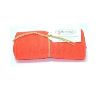 Solwang Towel H16 Knitted in Dark Coral