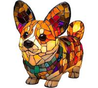 Solymall Glowkitty Lamp, Cat Lamp Stained Glass, Sherum Glow Kitty Lamps, Retro Resin Cat Stained Glass Lamps, for Home Office, Decorate, Gift for Lovers (#8)