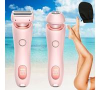 Solys - Solys Razor Women, Solys Smoothshave Razor, 2 in 1 Electric Lady Shaver, Electric Shaver for Women, Wet & Dry Use, for Armpit, Private Parts, Legs, Arms for Women (Pink)