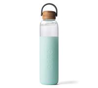 Soma 303-13-01, Mint BPA-Free Glass Water Bottle with Silicone Sleeve