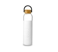 Soma Glass Water Bottle, Eco-Friendly Alternative (White, 24oz/740ml)
