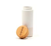 Soma Insulated Ceramic Mug with Bamboo Lid for Travel, Pearl
