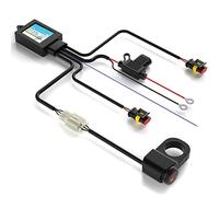 Somaer Wiring Harness Switch Kit for Motorcycle LED Light,with 3 Models:Always On/Strobe/Left and Right Flashing,by Upgrade IC Intelligent Control Motorcycle Driving Lights Switch