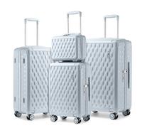 Somago Phoenix Peony Cultural Design Luggage Sets, RUYAO Sky Blue, 4 piece set(13/20/24/28in)