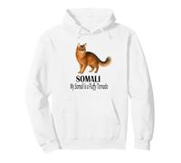 Somali Cat Humor My Fluffy Tornado Funny Pet Fan Saying Pullover Hoodie
