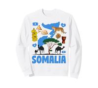 Somali Flag Heritage Outfit Idea For Women & Somalian Food Sweatshirt
