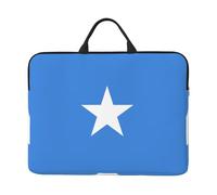 Somali Flag Print 14in Laptop Case Sleeve Bag â€“ Padded for Protection, Portable Handle & Smooth Zipper