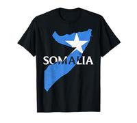 Somalia Country Map Flag Proud Somali Patriotic T-Shirt