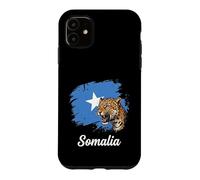 Somalia Flag Leopard Roaring National Pride Case for iPhone 11