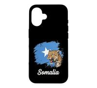 Somalia Flag Leopard Roaring National Pride Case for iPhone 16