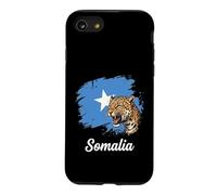 Somalia Flag Leopard Roaring National Pride Case for iPhone SE (2020) / 7/8