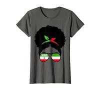 Somaliland Flag Proud Somali Girl Afro Hair Somaliland Roots T-Shirt