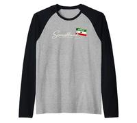 Somaliland Flag Script Heritage Design Raglan Baseball Tee